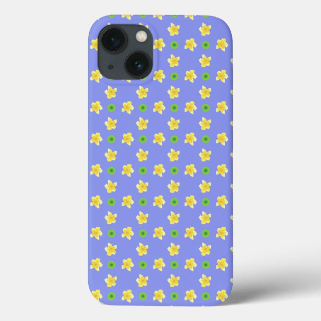 Case-Mate-iPad Air Hüllen Primroses auf Violet Blu (Rückseite)