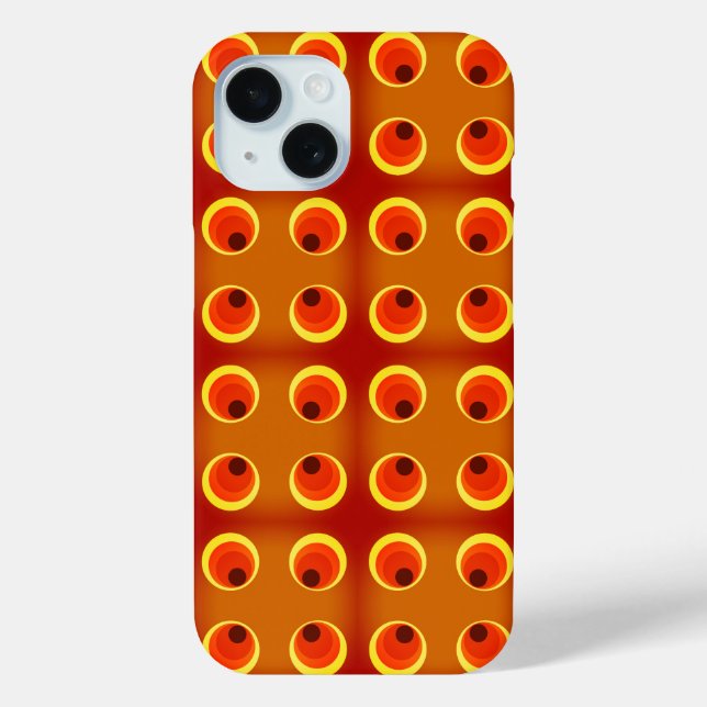 Case-Mate iPhone 1970 in Retro-Orange Hülle (Rückseite)