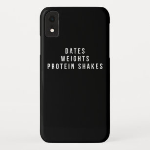 Case-Mate iPhone Case Dates Weights Protein Shakes Gym Graphic Print