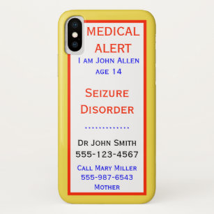 Case-Mate iPhone Case Informations d'alerte Médicales sur la capture d'u