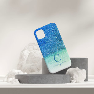 Case-Mate iPhone Case Mermaid Aqua Turquoise Blue Ombre Parties scintill