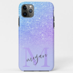 Case-Mate iPhone Case parties scintillant bleu gras ombre chic violet mo
