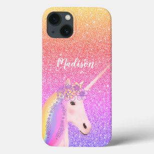 Case-Mate iPhone Case Personnalisée Rainbow Unicorn Parties scintillant