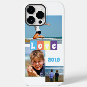 Coque Pour Pour iPhone 14 Pro Max Photo de famille avec amour et date