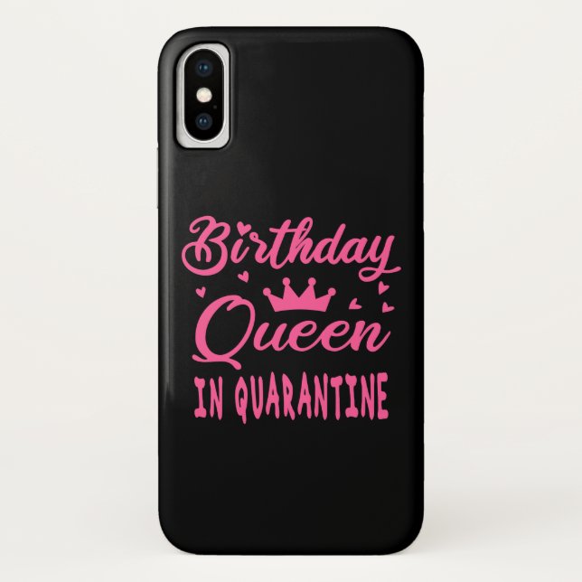 Case-Mate iPhone Case Reine d'anniversaire en quarantaine (Dos)