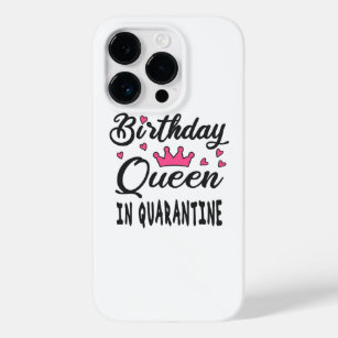 Coque Pour iPhone 14 Pro Reine d'anniversaire en quarantaine