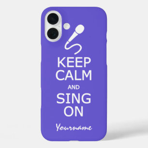 iPhone 16 Plus Conserver le calme et la chante sur des coques de 