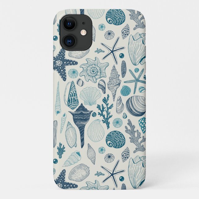 Case-Mate iPhone Coques de mer sur blanc (Dos)
