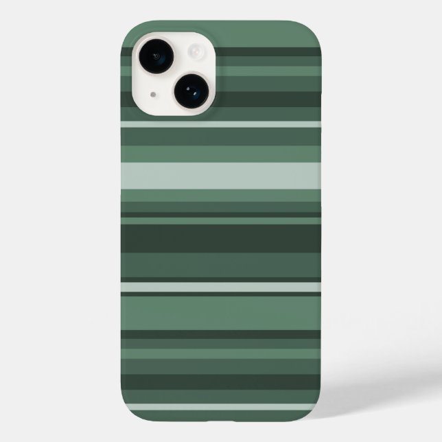 Case-Mate iPhone Gehäuse mit grünen Streifen 14 Hülle (Rückseite)
