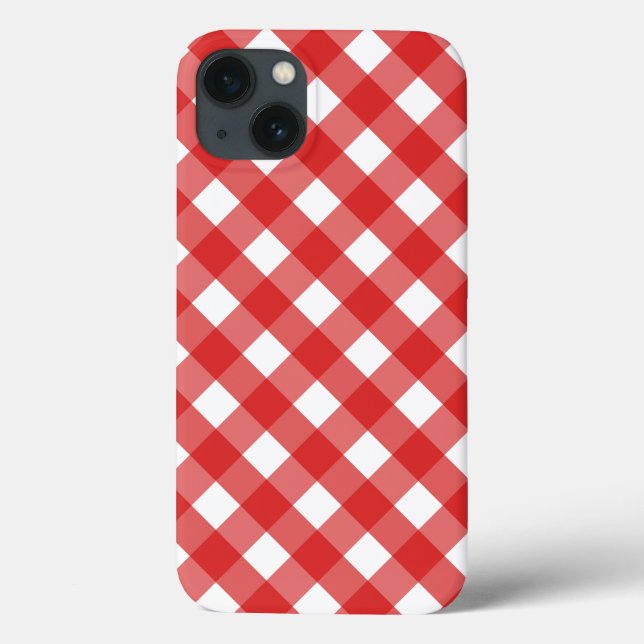 Case-Mate iPhone (Gehäuse mit rotem und weißem Gin Hülle (Rückseite)