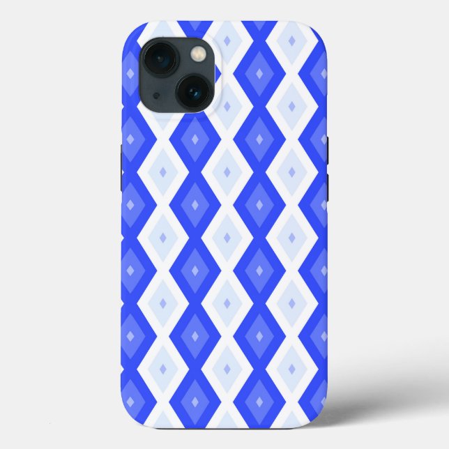Case-Mate iPhone Gehäuse mit Royal Blue Diamond Hülle (Rückseite)