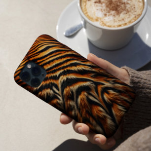 Gros plan de la fourrure de tigre Coques durs