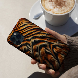 Gros plan de la fourrure de tigre Coques durs