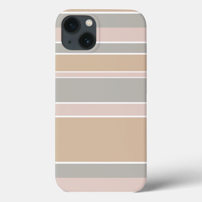 Case-Mate-iPhone in Beige Streifen Case-Mate iPhone Hülle (Rückseite)