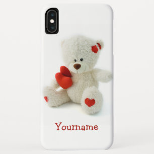 Love Teddy Valentine nom personnalisé coques
