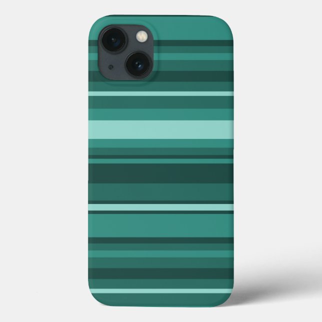 Case-Mate-iPhone mit aquamarinen Streifen Case-Mate iPhone Hülle (Rückseite)
