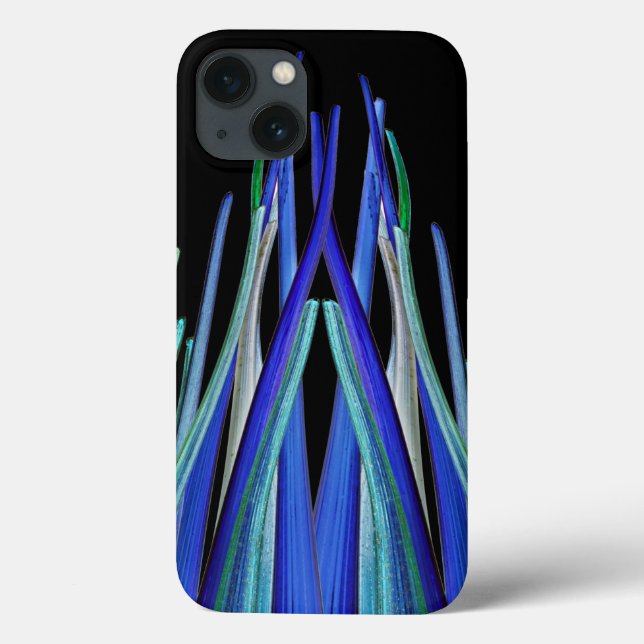 Case-Mate iPhone mit blauen Splitter Hülle (Rückseite)