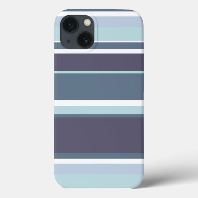 Case-Mate iPhone mit blaugrauen Streifen Hülle (Rückseite)