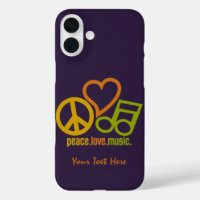 Peace Love Music coques personnalisés