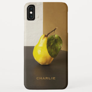 Pour iPhone Pear Still Life personnalisé monogramme coques