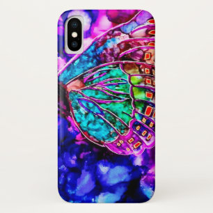Case-Mate Pour iPhone Beau Coque d'aquarelle de papillon cosmique