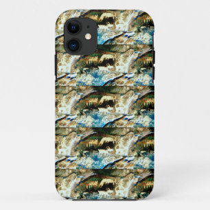 Case-Mate Pour iPhone coque d'art rock marron bleu