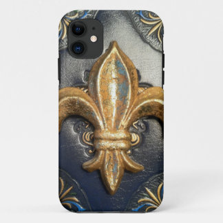 Case-Mate Pour iPhone coque en cuir Fleur de lis