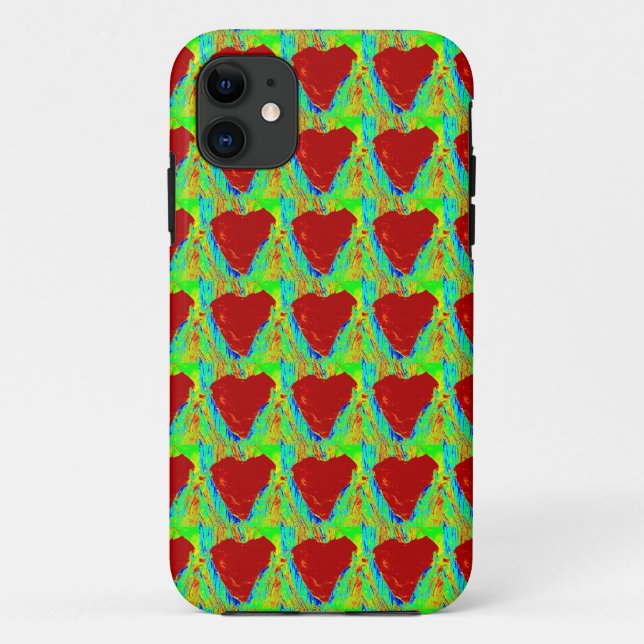 Case-Mate Pour iPhone coque motif des coeurs rouges (Dos)