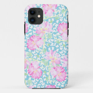 Case-Mate Pour iPhone Roses roses sur Turquoise 5/5s Coque-Mate Coque Xt