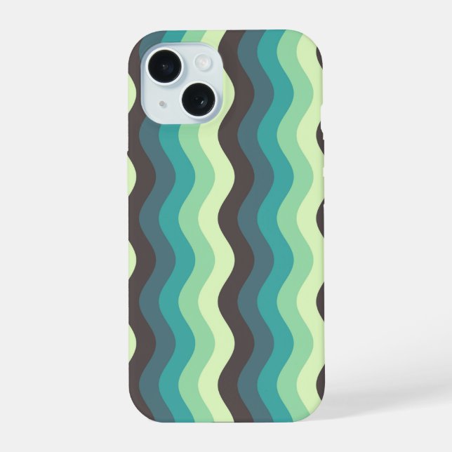 Case téléphonique Mint Ripple Wave (Verso)