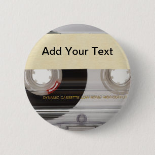 Casette Tape Button