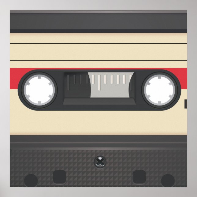 Casette Tape - Sunset Red Poster (Vorne)