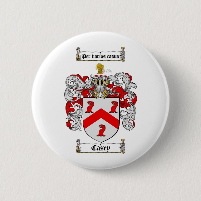 CASEY FAMILIENWAPPEN - CASEY WAPPEN BUTTON (Vorderseite)