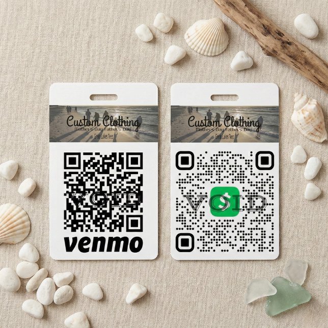 Cash App & Venmo QR Code Company Abzeichen Ausweis (Professional Mobile Payment Solution)