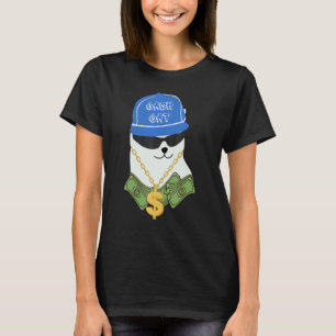 Cash Cat Geld Trending Meme Design T-Shirt