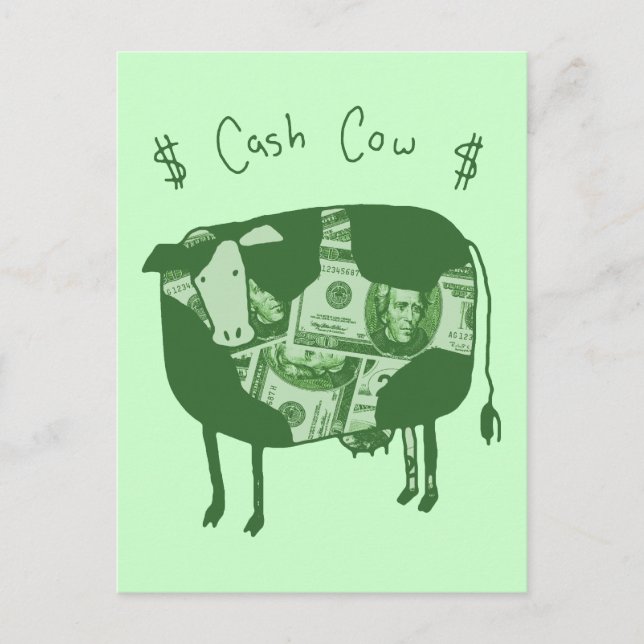 Cash Cow Postkarte (Vorderseite)