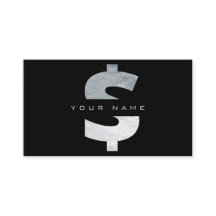$ Cash Dollar Mark Silver Luxury Black Vip