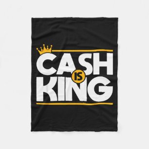 Cash ist König Cash Flow Unternehmer Weihnachten G Fleecedecke