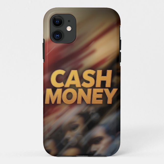Cash Money Gold Splash Mobile Fall Case-Mate iPhone Hülle (Rückseite)