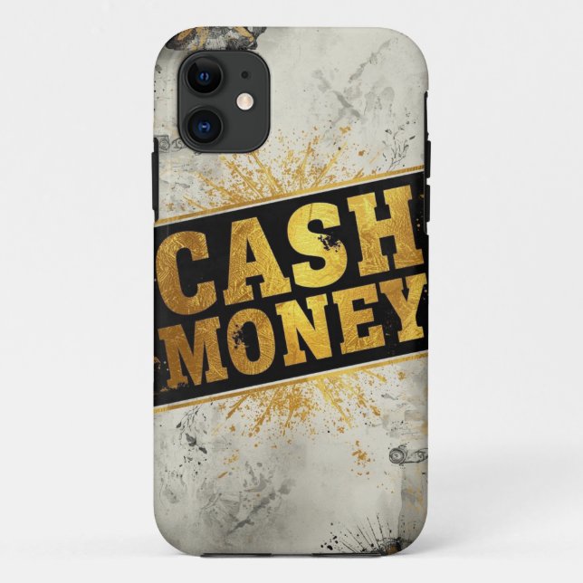 Cash Money Gold Splash Mobile Fall Case-Mate iPhone Hülle (Rückseite)