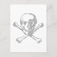 Cash Skull aus Piratenflagge ascii art