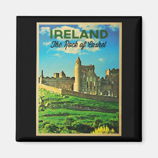 Cashel-Rock in Vintag Irland Magnet