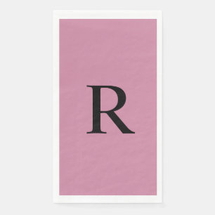 Cashmere Rose Rosa Mit Monogramm Papierhandtuch Serviette