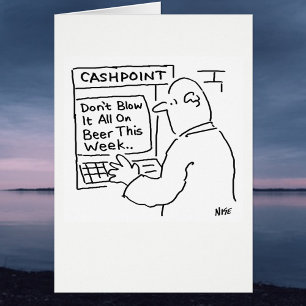 Cashpoint Machine dit : "Ne soufflez pas sur la bi