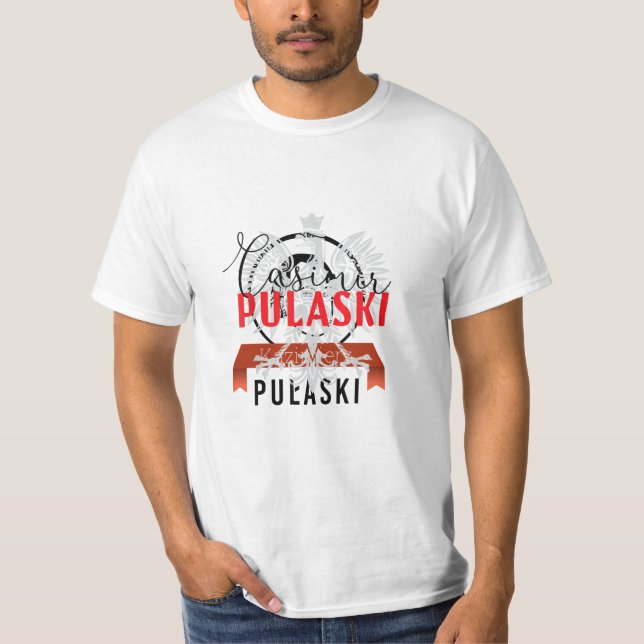 Casimir Pulaski Parade 2019 Polnischer Adlertag T-Shirt (Vorderseite)