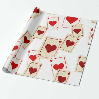 Casino Ace of Hearts Papier à enveloppement cadeau