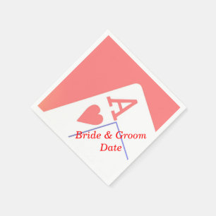 Casino Aces Hochzeitspapier Napkins Serviette