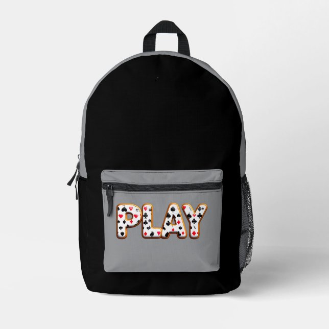Casino. Bedruckter Rucksack (Vorderseite)