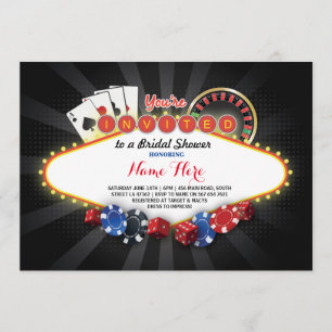 Casino Brautparty Night Las Vegas Party Einladung