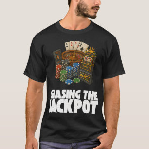 Casino-Chips Roulette-Slots Poker-Vegas-Glücksspie T-Shirt